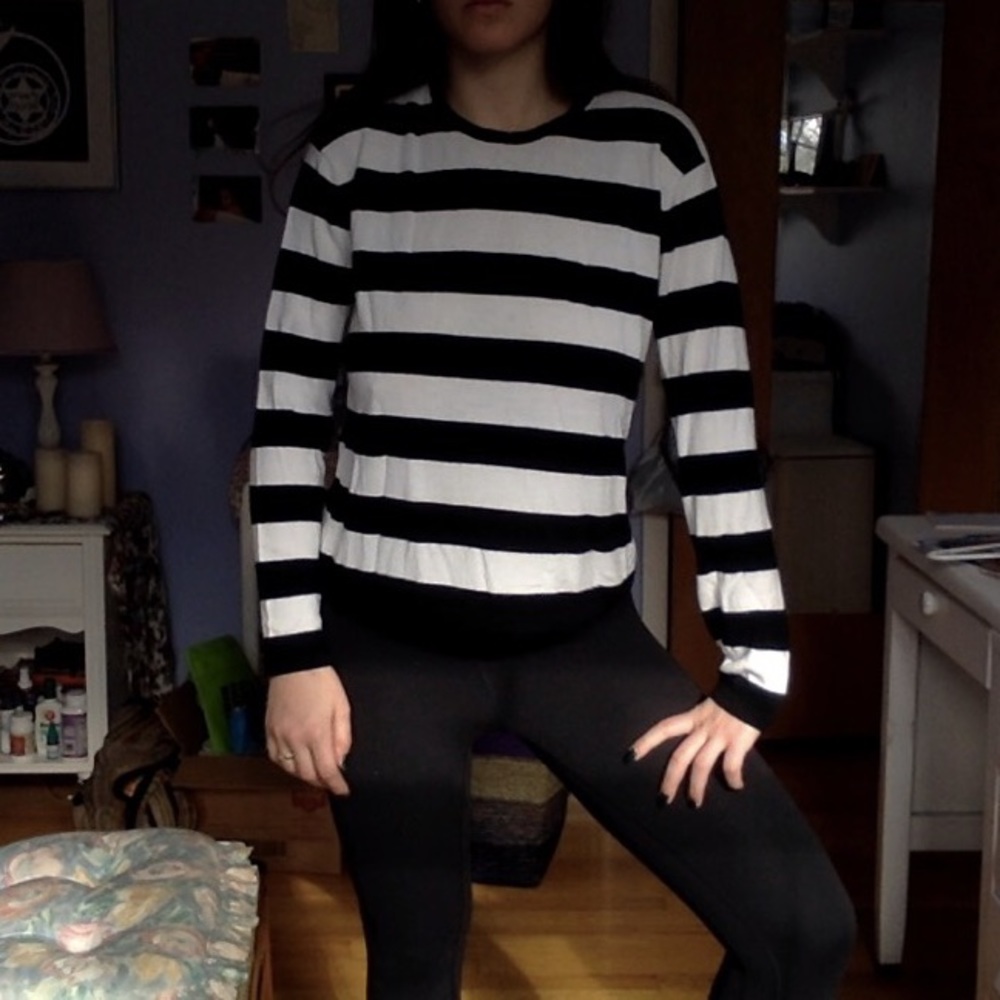 Jones New York Striped Long Sleeve